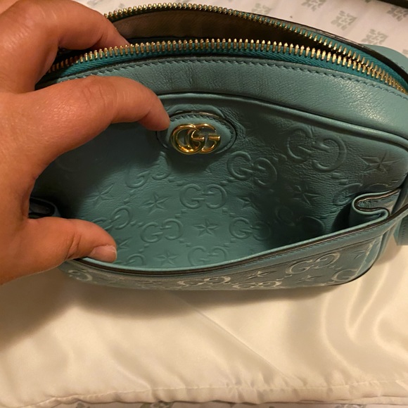 Gucci Monogram Star Embossed Small GG Shoulder Bag - Picture 9 of 13